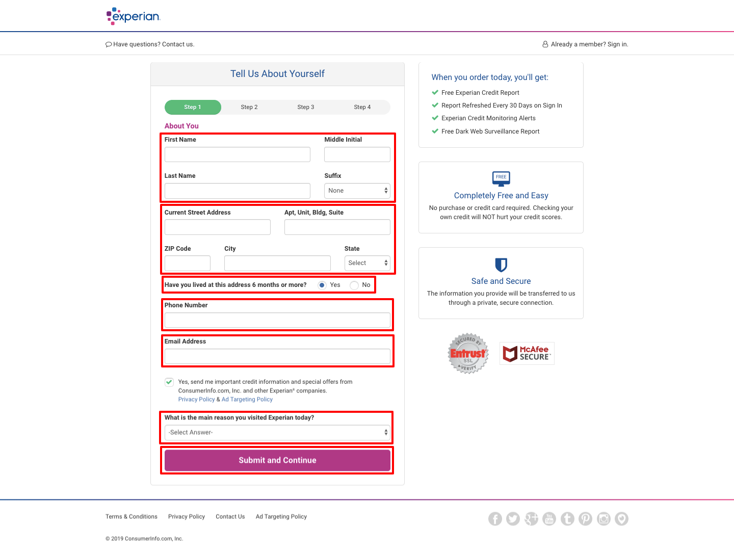 Experian Protect My ID
