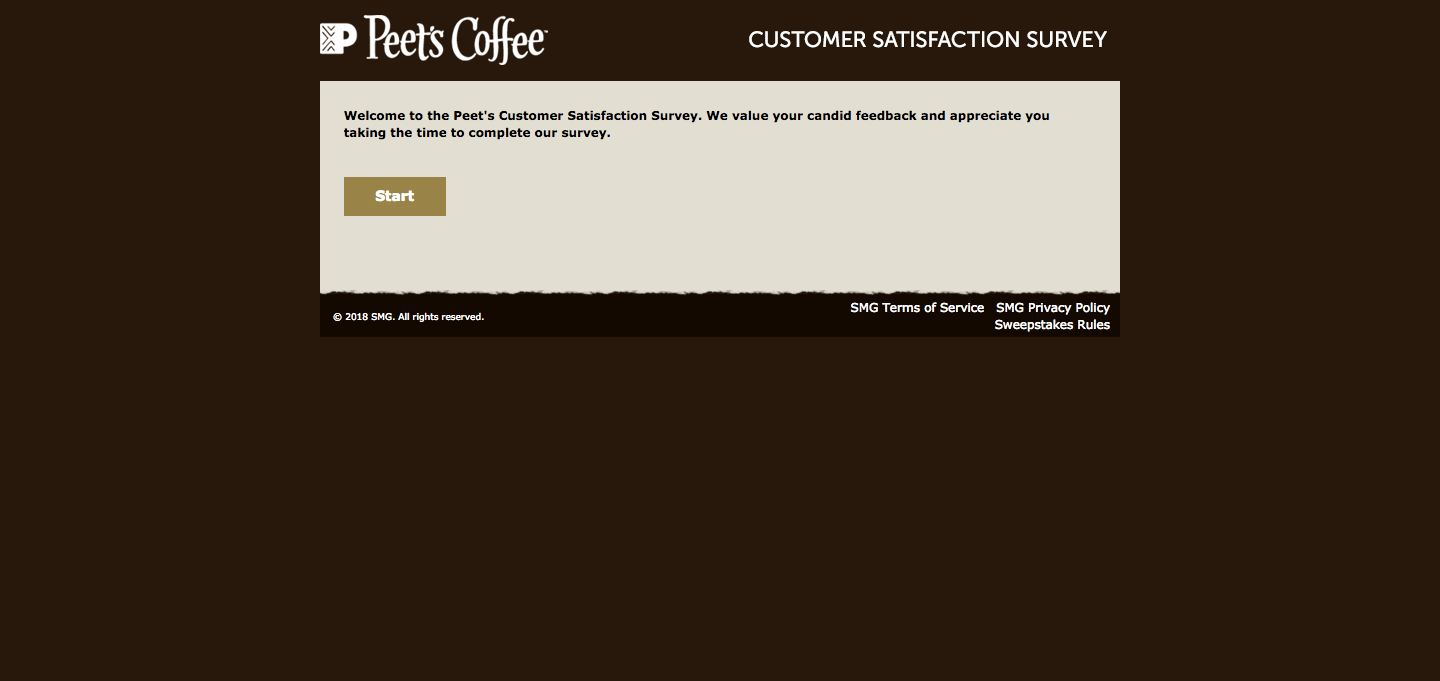 Peet’s Coffee & Tea Customer Satisfaction Survey