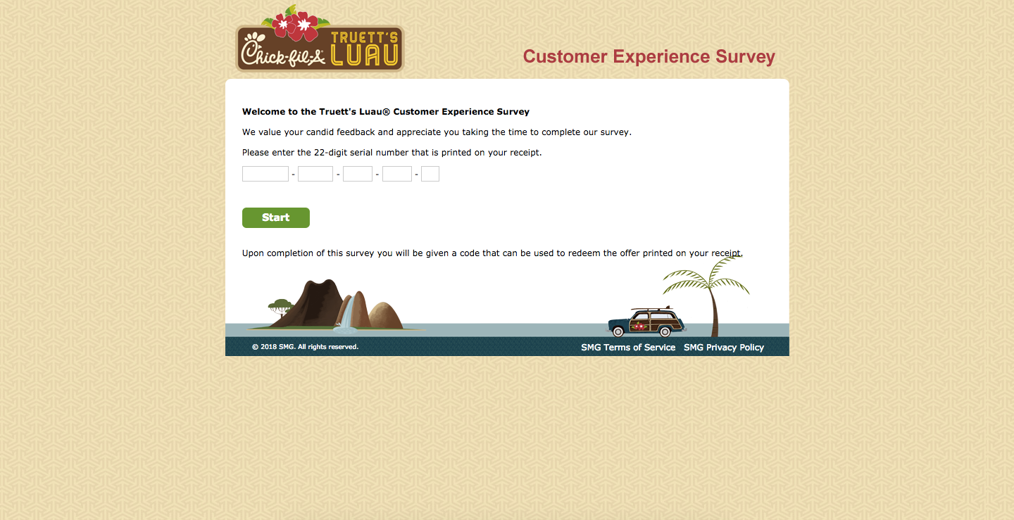 Truett’s Luau Customer Experience Survey